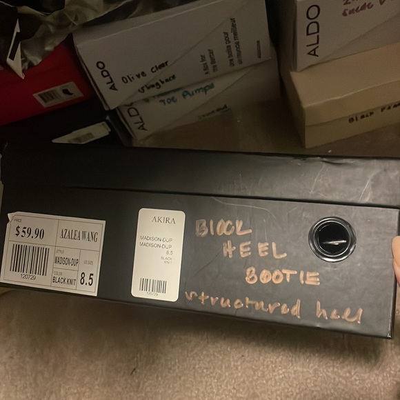 Azalea Wang Geometric Block Heel Bootie - Picture 9 of 9